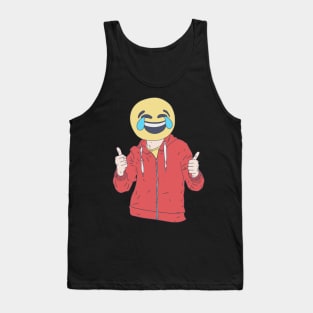 Tears of Joy Emoticon - Happy Crying - Uplifting Tank Top